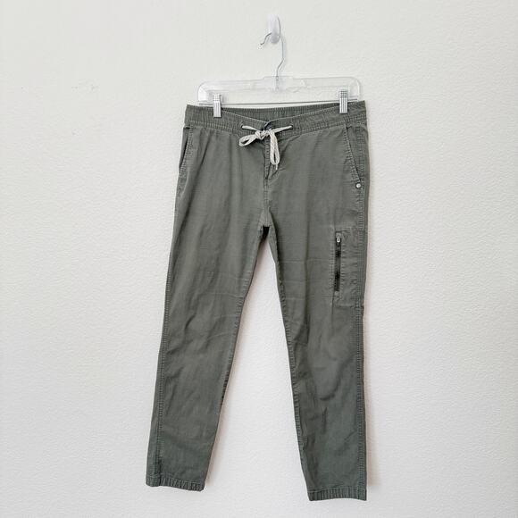 [Vuori] Olive Green Ripstop Slim Fit Drawstring Waist Pants Casual Sz Medium M - Picture 3 of 11
